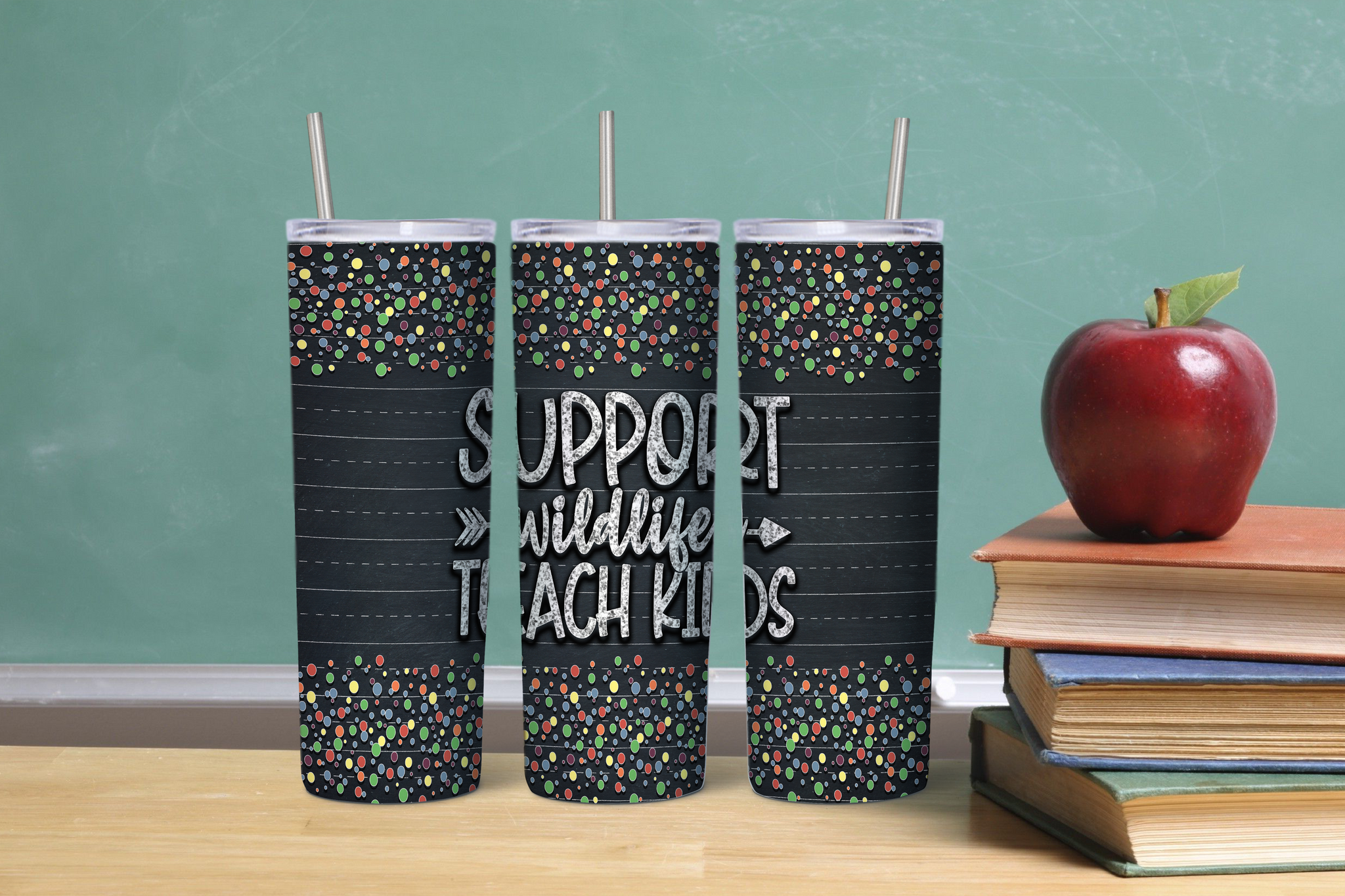 Support Wildlife Teach Kids 20oz Tumbler