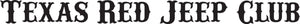 Texas Red Jeep Club Windshield Banner