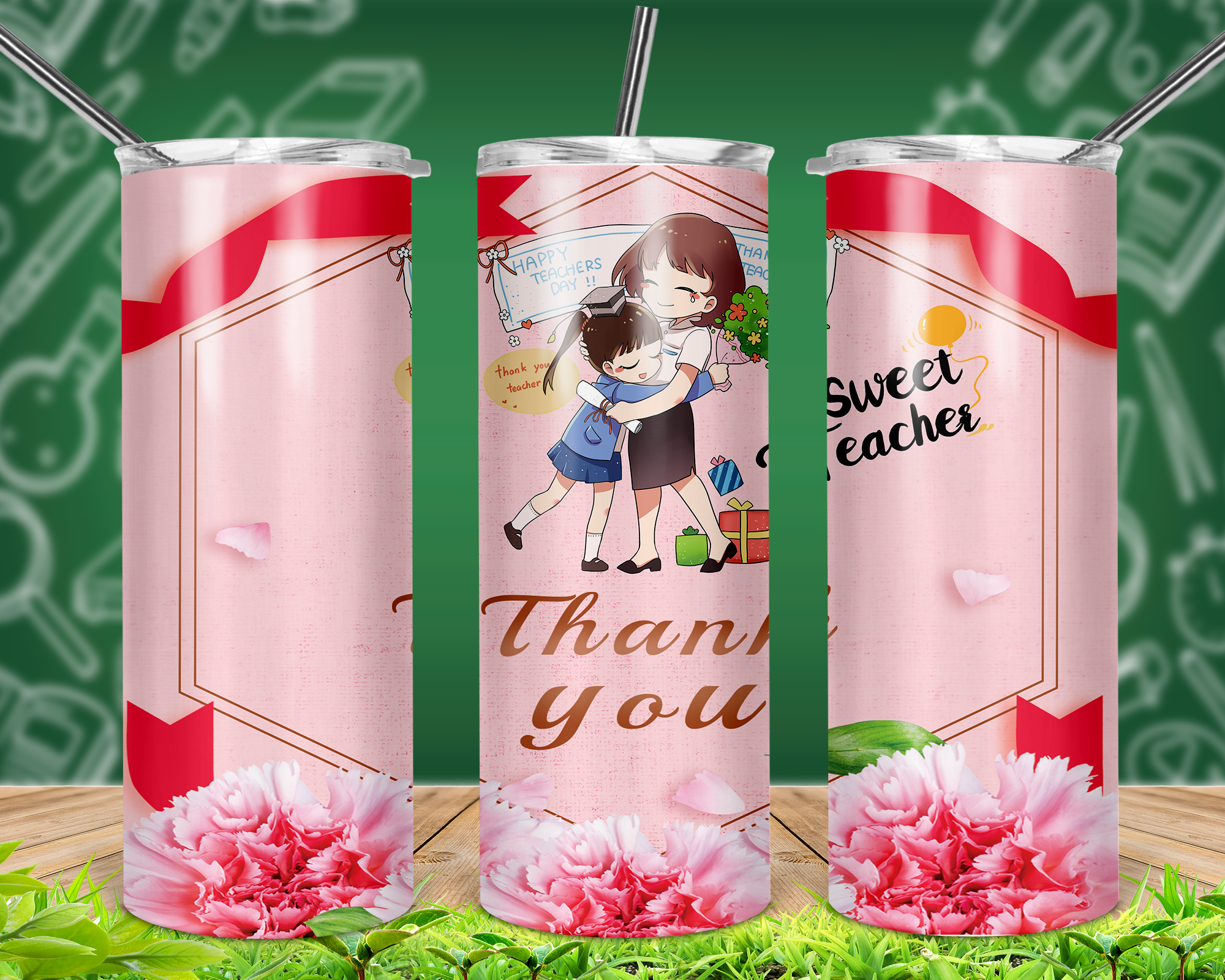 Thank You Sweet Teacher 20oz Tumbler