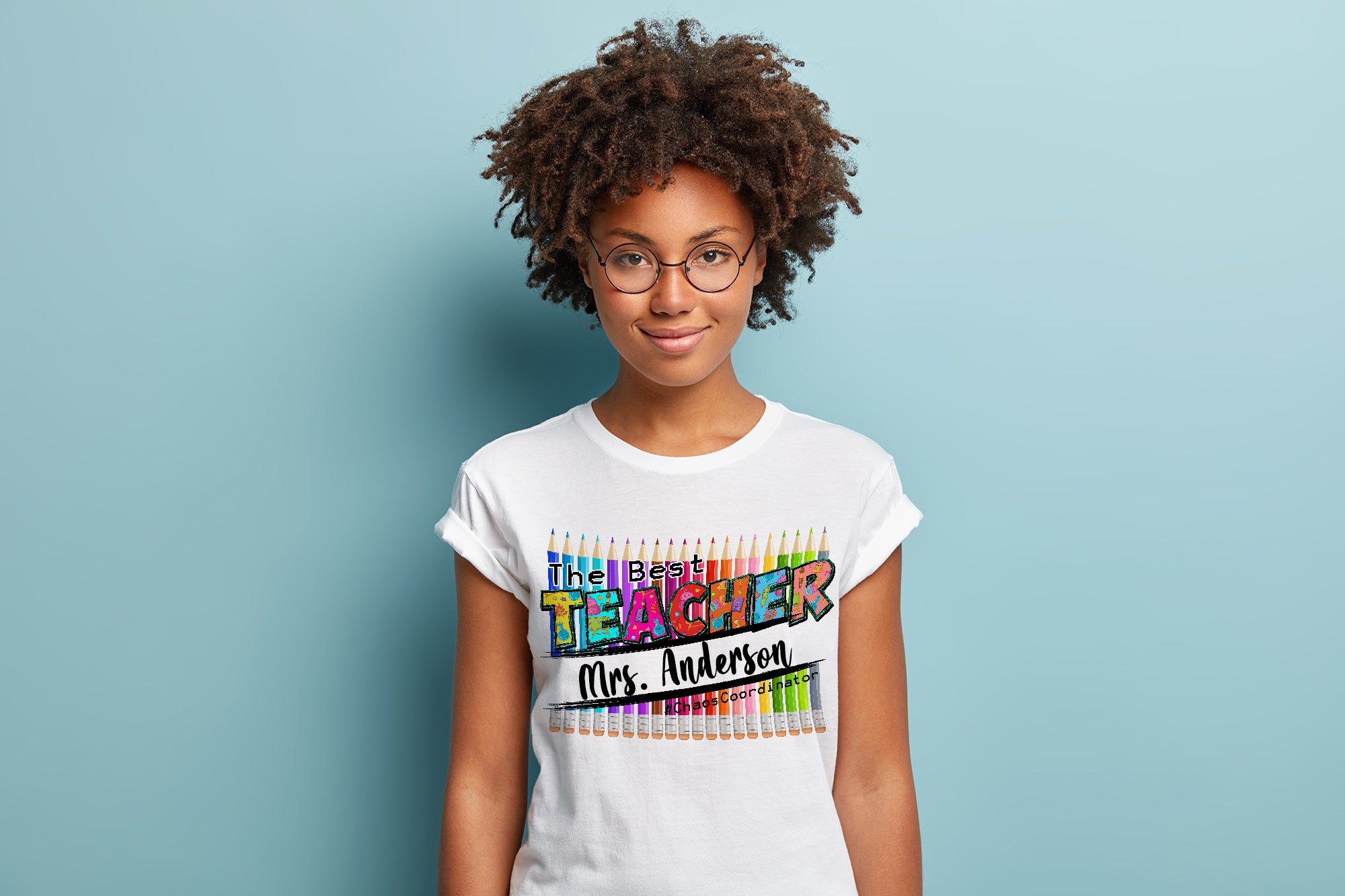 The Best Teacher Colored Pencils Shirt