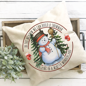 Walking in A Winter Wonderland Pillow