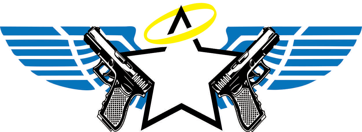 Star with Wings and Halo and gun
