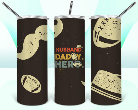 Husband Daddy Hero Tumbler