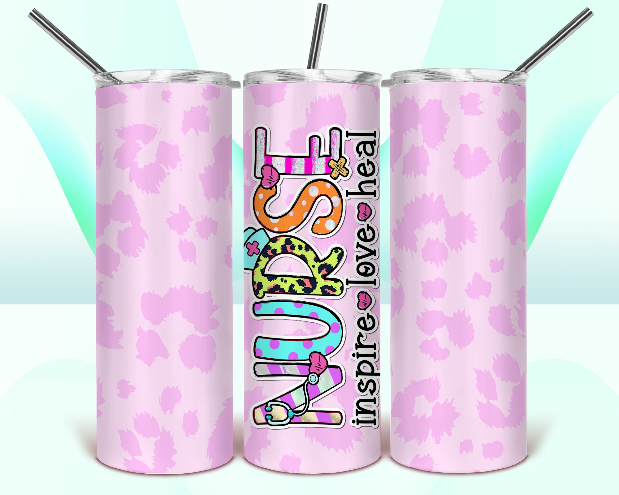 Nurse Inspire Love Heal 2 Tumbler