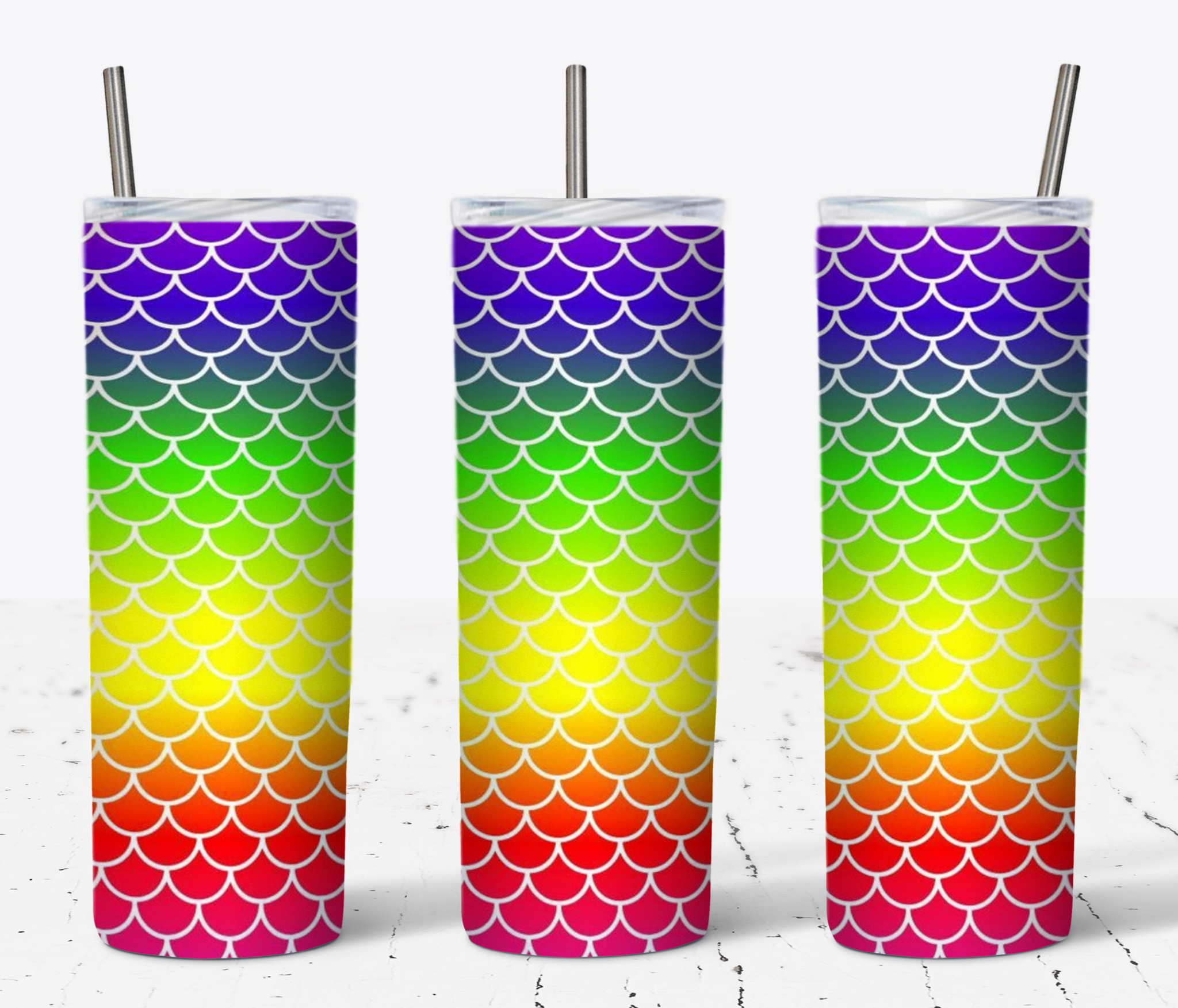 Rainbow Mermaid Scales 20oz Tumbler