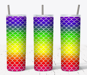 Rainbow Mermaid Scales 20oz Tumbler